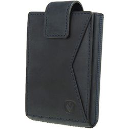 Valenta Card Case Pocket Premium Etui na karty Skóra - Liczba kart: 10 - Niebieski
