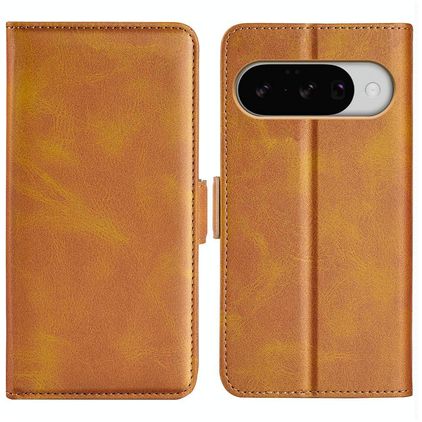 Mobigear Slim Magnet Google Pixel 10 Pro Funda tipo libro Cartera - Coñac