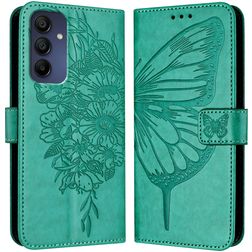 Mobigear Butterfly Samsung Galaxy A16 Knížkové pouzdro Peněženka - Zelená