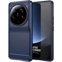 Mobigear Brushed Slim Xiaomi 13 Ultra TPU flexible Carcasa - Azul marino