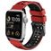 Mobigear Aero Armor Silikoni Apple Watch Ranneke Solki - 49/46/45/44 mm - Punainen / Musta