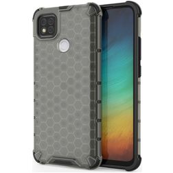 Mobigear Honeycomb Xiaomi Redmi 9C Fodral Hårdplast Skal Stötsäkert - Grå
