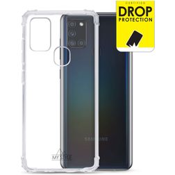 My Style Protective Flex Clear Samsung Galaxy A21s Flexible TPU Back cover Shockproof - Clear