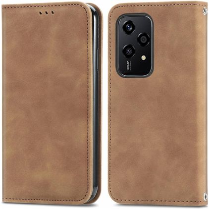 Mobigear Retro Slim HONOR 200 Lite Plånboksfodral - Brun