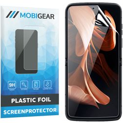 Mobigear Motorola Razr 40 Ultra Cristal templado Protector de pantalla - Compatible con fundas - Negro