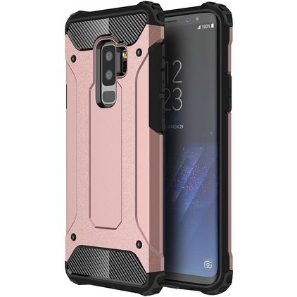 Mobigear Outdoor Samsung Galaxy S9 Plus Fodral Hårdplast Skal Stötsäkert - Roséguld