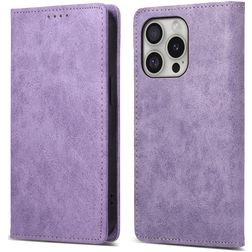 Mobigear Wallet iPhone 16 Pro Capa livro Carteira - Roxo