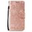 Mobigear Flowers Samsung Galaxy Note 10 Lite Knížkové pouzdro Peněženka - Růžově zlatá