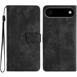 Mobigear Butterfly iPhone Air Cover a libro portafoglio - Nero