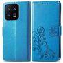 Mobigear Clover Xiaomi 13 Cover a libro portafoglio - Blu