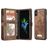 CaseMe 008 iPhone XS 2-in-1-lompakkokotelo irrotettavalla kuorella + Setelitasku - Ruskea