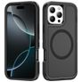 Mobigear Rugged Mag iPhone 16 Pro MagSafe Hard Case Back cover Shockproof - Black