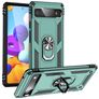 Mobigear Armor Ring Google Pixel 6a Hard Case Back cover Shockproof with Ring Holder - Green