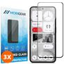 Mobigear Premium Nothing Phone (2a) Szkło hartowane Ochrona ekranu - Kompatybilna z etui - Czarny (3 szt.)
