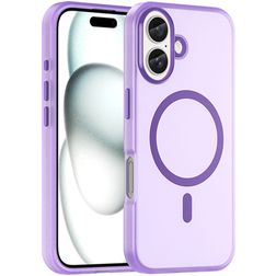 Mobigear Shockproof iPhone 16 MagSafe Flexibel TPU Skal - Lila