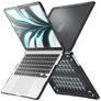 Mobigear Shockproof Pro MacBook Air 13 tum (2022-2026) Hårt MacBook-skal - Svart - Modell A2681 / A3113 / A3240 / A3449