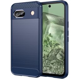 Mobigear Brushed Slim Google Pixel 8a TPU flessibile Back cover - Blu