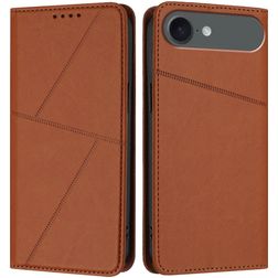 Mobigear Frosted Flip iPhone Air Capa livro Carteira - Castanho