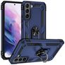 Mobigear Armor Ring Samsung Galaxy S22 Hardcase Back cover Antiurto con anello - Blu