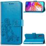 Mobigear Clover Samsung Galaxy A70 Funda tipo libro Cartera - Azul
