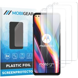 Mobigear Motorola Moto G 5G Plus Ochrona ekranu Folia - Kompatybilna z etui (3 szt.)