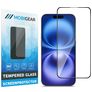 Mobigear Premium iPhone 16 Tempered Glass Screen Protector - Case Friendly - Black