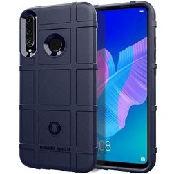 Mobigear Rugged Shield Huawei P40 Lite E Joustava TPU Suojakuori Iskunkestävä - Sininen