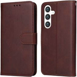 Mobigear Wallet Samsung Galaxy S24 Knížkové pouzdro Peněženka - Hnědá