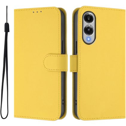 Mobigear Urban Wallet Samsung Galaxy S25 Edge Cover a libro portafoglio - Giallo