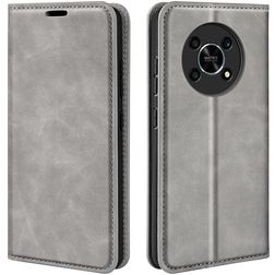 Mobigear Retro Slim HONOR Magic 4 Lite Etui z klapką typu portfel - Szary