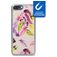 My Style Magneta iPhone 7 Plus TPU flexible Carcasa - Feathers