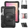 Mobigear SureGrip XGuard Samsung Galaxy Tab S11 Cover Hård plast / Silikone Bagsidecover + Stylus-holder + Skulderrem + Stander - Sort