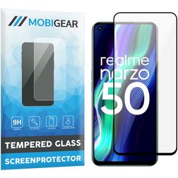 Mobigear Premium Realme Narzo 50 4G Vetro Protezione schermo - Compatibile con le cover - Nero