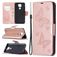 Mobigear Butterfly Xiaomi Redmi Note 9 Funda tipo libro Cartera - Oro rosa
