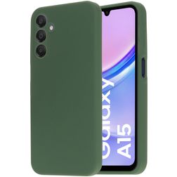 Mobiparts Samsung Galaxy A15 Silikoni Suojakuori - Forest Green