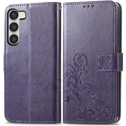 Mobigear Clover Samsung Galaxy A54 Capa livro Carteira - Roxo