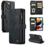 CaseMe C30 iPhone 13 Pro Max Plånboksfodral med sedelfack - Svart