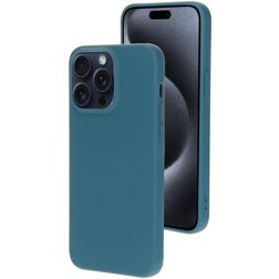 Mobiparts iPhone 15 Pro Max Silikon Zadní kryt - Blueberry Blue
