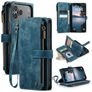 CaseMe C30 iPhone 17 Pro Funda tipo libro Cartera - Azul