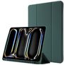 Mobigear Tri-Fold Gel iPad Pro 13 tommer (2024) TPU / Kunstlæder Pungetui + Stylus-holder - Grøn