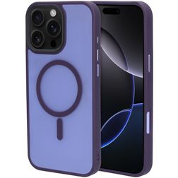 Mobiparts Hardcover iPhone 16 Pro Max MagSafe Hardcase Etui plecki - Satin Purple