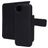 Mobiparts iPhone 16e Case Genuine Leather Detachable 2-in-1 Wallet Case Wallet - Black