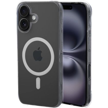 Mobiparts Classic Transparentní iPhone 16 MagSafe Flexibilní TPU Zadní kryt - Průhledná