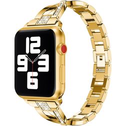 Mobigear Prague Steel Apple Watch Strap Butterfly closure - 49/46/45/44 mm - Gold