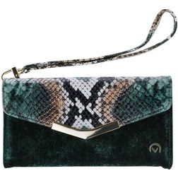 Mobilize Gelly Velvet iPhone 8 Plus Cover Aftagelig 2-i-1-clutch - Green Snake