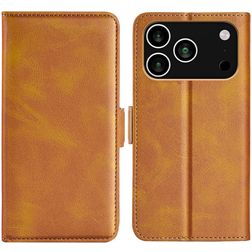 Mobigear Slim Magnet iPhone 18 Pro Max Wallet case - Cognac