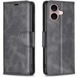 Mobigear Excellent iPhone 16 Wallet case - Black
