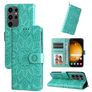Mobigear Sunflower Samsung Galaxy S24 Ultra Etui z klapką typu portfel - Zielony