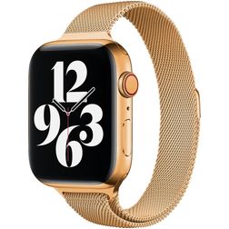 Mobigear Slim Loop Correa Milanesa Cierre magnético para Apple Watch - 42/41/40/38 mm - Dorado