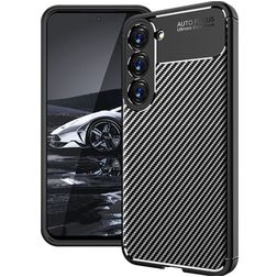 Mobigear Racing Samsung Galaxy S23 Plus TPU flexível Capa traseira - Preto